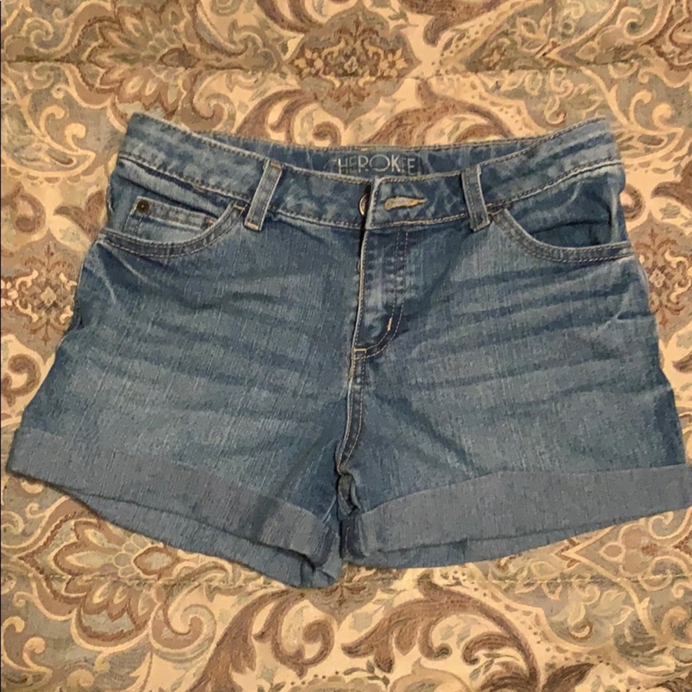 Cherokee blue jean shorts